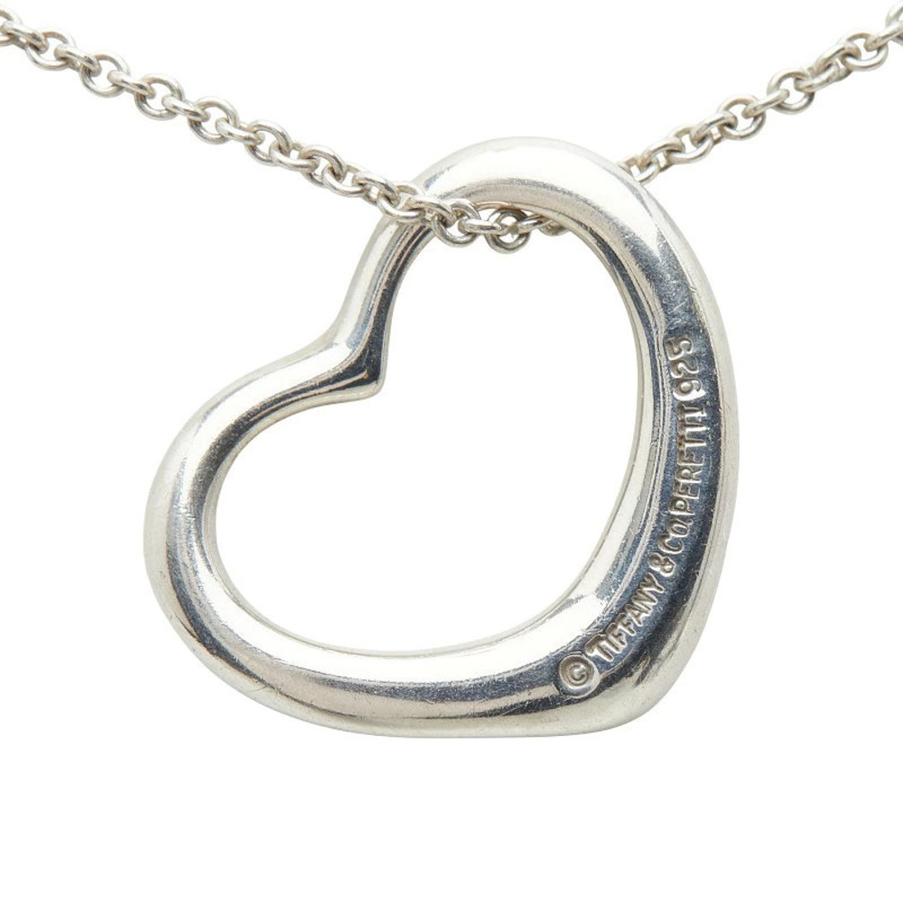 Tiffany Co Open Heart Necklace Silver TIFFANYCo Silver